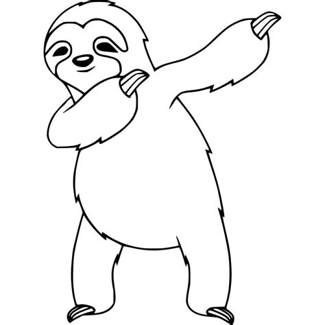 toed sloth coloring pages printable xcoloringscom