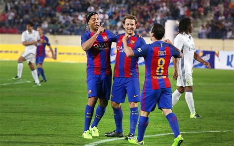 barca legends game  real madrid    season brought  magical moments