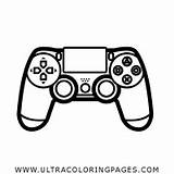 Playstation Colorir Joystick Controlador Controllore Noun Giochi Alto Ultracoloringpages Croquis Stampare Tegninger sketch template