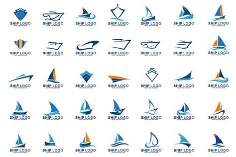 set  ship logo  logos design bundles