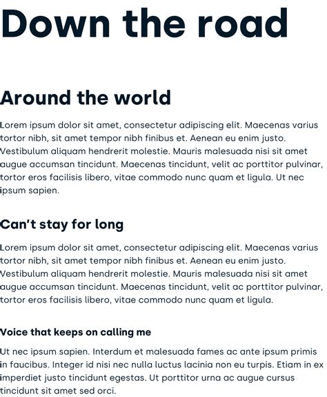 web interface handbook typography headings