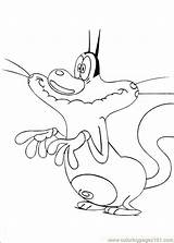 Oggy Cockroaches Coloring Book sketch template