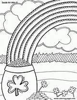 Coloring St Pages Rainbow Pot Gold Patrick Adults Printable Kids Patricks Doodle Alley Saint Color Drawing Printables Crafts Everythingetsy Happy sketch template