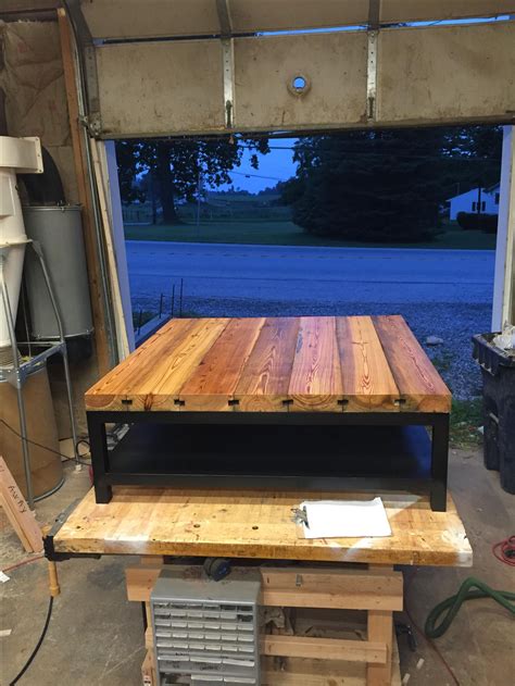 hand crafted reclaimed barnwood coffee table  greg
