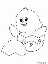 Chick Coloring Egg Easter Chicken Pages Eggs Crafts Kids Coloringpage Eu Colouring Kuiken Snoopy Diy Quilts Baby Holiday Reddit Email sketch template