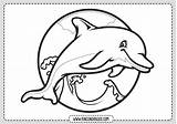 Colorear Delfines sketch template