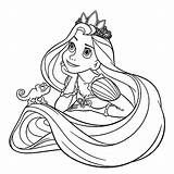 Rapunzel Coloring Pages Pascal Tangled Princess Color Daydreaming Disney Face Printable Colouring Getcolorings Getdrawings Tickling Colorings sketch template