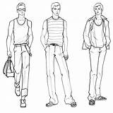 Croqui Homme Menswear Dessiner Amazon Masculina sketch template