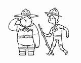 Boy Scouts Coloring Coloringcrew Book sketch template