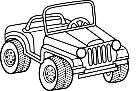 jeep coloring pages  print