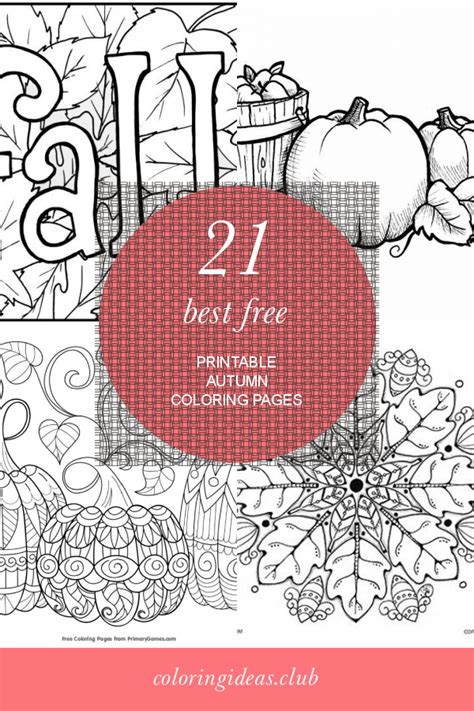 printable autumn coloring pages  printable coloring
