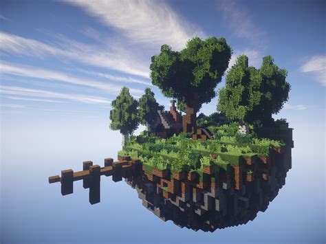 build  floating island minecraft