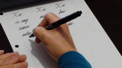 cursive writing practice letter  youtube