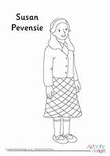 Susan Colouring Pevensie Pages Narnia Peter Children Become Member Log Characters Activityvillage sketch template