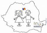 Colorat Ziua Desene Uniri Imagini Marea Unire Romaniei Marii Planse Unirii Centenarul Despre Desen sketch template