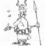 Spear Viking Coloring Cartoon Outline Clipart Vector Singing Holding 1024 68kb Leishman Ron sketch template