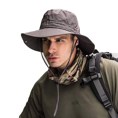 bucket hat boonie hunting fishing outdoor cap wide brim military unisex