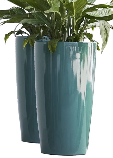 nested plastic  watering  planter pot pltur xbrand