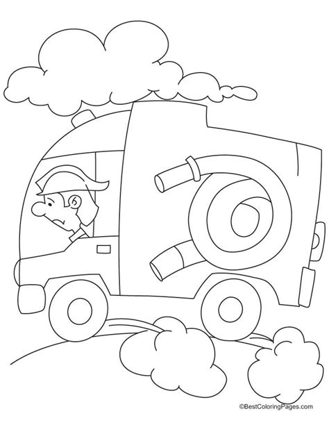 fire engine  speed coloring pages   fire engine