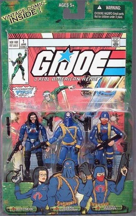 Gi Joe 3 Pack 1 Comic Reprint Cobra Commander Baroness