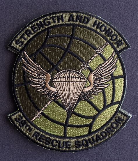 usaf rescue collection usaf  rqs od green patch