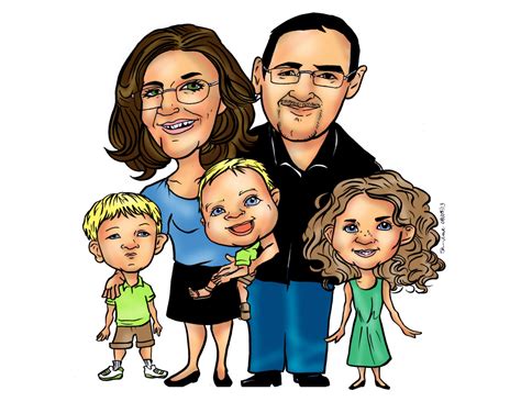 family picture cartoon clipart