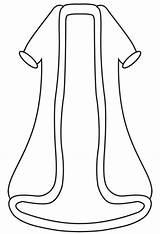 Robe Clipart Robes Cliparts Clip Clipground Line Library sketch template