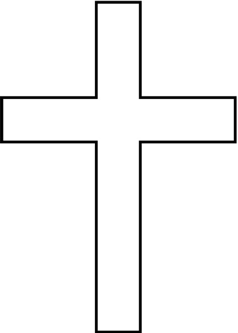 christian cross template clipart