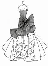 Coloring Grayscale Fashion Pages Printable Deviantart Lineart Dress Illustration Drawings Dresses Drawing Getdrawings Siberian Forest Cat Sketches Visit Getcolorings Choose sketch template