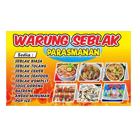 spanduk warung seblakbanner kedai seblak  lazada indonesia