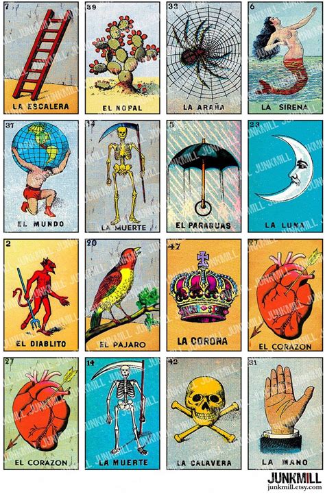 printable loteria cards printable coloring pages
