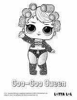 Lol Coloring Pages Surprise Goo Queen Dolls Series Lotta Pop Confetti Doll Kids Printable Baby Crafts Color Colouring Boss sketch template