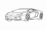 Coloring Lamborghini Murcielago Pages Adults Kids sketch template