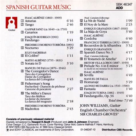 Spanish Guitar Music John Williams Mp3 Buy Full Tracklist