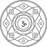 Mandala Coloring Sahasrara Pages Symbol Chakra Mandalas Printable Categories Drawing Template sketch template