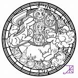 Coloring Pages Glass Stained Disney Pinkie Mlp Pinkamena Deviantart Akili Amethyst Colouring Hearts Kingdom Line Book Sheets Drawing Mandala Pony sketch template