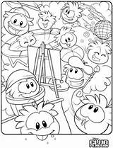 Coloring Puffle Pages Penguin Club Print Getcolorings Color Printable sketch template