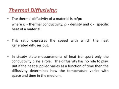 thermal diffusivity