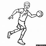 Athlete Coloring Pages Drawing Occupations Professional Getdrawings Thecolor sketch template