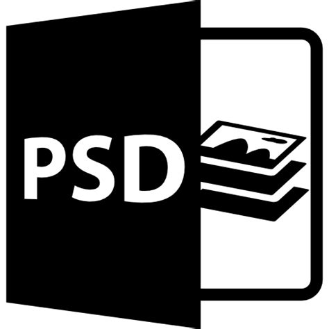formato de archivo abierto psd icono gratis