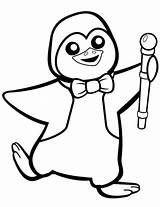 Coloring Penguin Pingvin Pinguin Pinguino Pingwin Penguins Zeichenvorlagen Tegninger Disegni Malvorlagen Pinguine Kolorowanka Ausdrucken Sjov Kostenlos Farfallino Krawatte Witziger Pinguini sketch template