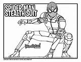 Suit Stealth Spider Man Far Draw Drawing Coloring Too Tutorial sketch template