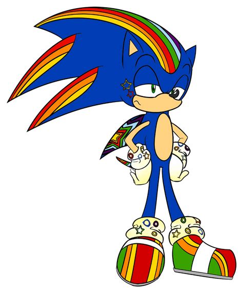 sonic  hedgehog rainbow power edition  flamzero  deviantart