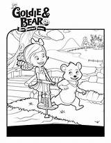 Goldie Bear Coloring Beer Fun Kids Pages Kleurplaten sketch template