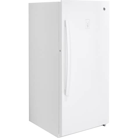 Ge 14 1 Cu Ft Frost Free Upright Freezer White Fuf14dlrww Ge Appliances