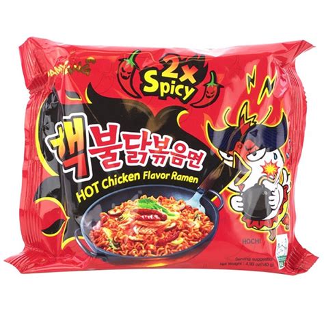 samyang spicy hot chicken ramen stir fried noodles   spicy  oz pack   walmartcom