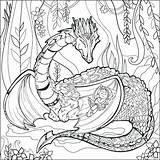 Creatures Mythical Coloring Pages Getdrawings sketch template