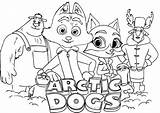 Arctic Dogs Coloring Sheet Thunder Squad Justice sketch template