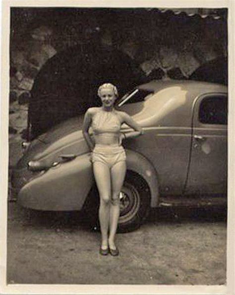 vintage cars and girls 1920 s 1940 s flesh and relics
