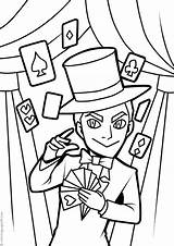 Magician Coloring Pages Printable Books Last sketch template